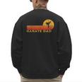 Karate Dad Martial Arts Retro Men's Sweatshirt Back Print