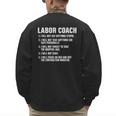 Labor Coach New Mom New Dad Hospital New Baby Shower Men's Sweatshirt Back Print