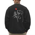 Labrador Retriever Golden Lab Dad Mom Men's Sweatshirt Back Print