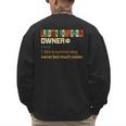 Lagotto Romagnolo Vintage Retro Dog Mom Dad Men's Sweatshirt Back Print