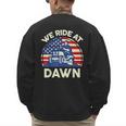 Lawn Mowing We Ride At Dawn Father Day Care Mower Dad Men's Sweatshirt Back Print Lawn Mowing We Ride At Dawn Father Day Care Mower Dad Men's Sweatshirt Back Print