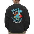 I Love My Dad Rawr Dinosaur Fathers Day Dino Toddler Boy Men's Sweatshirt Back Print
