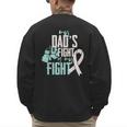 Lung Cancer Dad Ribbon Men's Sweatshirt Back Print