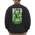 Lymphoma Cancer Awareness Lime Green Ribbon Dad's Fight Men's Sweatshirt Back Print