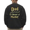 Magical Dad Manager Of Mischief Birthday Family Matching Men's Sweatshirt Back Print