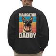 Malinois Dad Maligator Daddy Belgian Malinois Men's Sweatshirt Back Print Malinois Dad Maligator Daddy Belgian Malinois Men's Sweatshirt Back Print