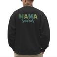 Mama Saurus Dinosaur Birthday Mom Dad Birthday Boy T-Rex Men's Sweatshirt Back Print