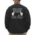 The Man Behind The Bump Baby Shower Shirts For Mom And Dad Men's Sweatshirt Back Print The Man Behind The Bump Baby Shower Shirts For Mom And Dad Men's Sweatshirt Back Print