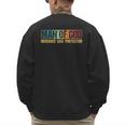 Man Of God Husband Dad Protector Christian Faith Fathers Day Men's Sweatshirt Back Print