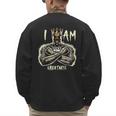 I Am Man King Powerful Dad Afro Melanin Men's Sweatshirt Back Print