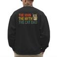 The Man The Myth The Cat Dad Cat Daddy Vintage Men's Sweatshirt Back Print The Man The Myth The Cat Dad Cat Daddy Vintage Men's Sweatshirt Back Print