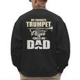 Marching Band Dad My Favorite Trumpet Player Calls Me Dad Men's Sweatshirt Back Print