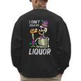 Mardi Gras Skeleton Cant Hold My Carnival Team Dad Men Men's Sweatshirt Back Print