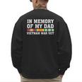 In Memory Of My Dad Vietnam Veteran Family Matching Men's Sweatshirt Back Print