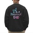 Mermaid Dad Merman Daddy Dad Family Matching Birthday Men's Sweatshirt Back Print
