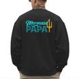 Mermaid Dad Mermaid Papa Grandpa Security Party Small Men's Sweatshirt Back Print