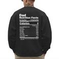 Miftees Fathers Day Tees Dad Nutrition Facts Men's Sweatshirt Back Print