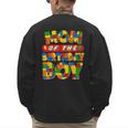 Mom And Dad Birthday Boy Building Bricks Family Party Decor Men's Sweatshirt Back Print Mom And Dad Birthday Boy Building Bricks Family Party Decor Men's Sweatshirt Back Print
