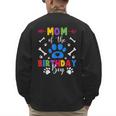 Mom And Dad Mom Of The Birthday Boy Dog Paw Family Matching Men's Sweatshirt Back Print