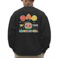 Mom And Dad Of The Birthday Girl Melon Family Matching Men's Sweatshirt Back Print