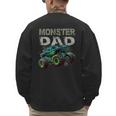 Monster Truck Dad Family Matching Monster Truck Lovers Men's Sweatshirt Back Print