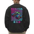 Monster Truck Dad Family Matching Shirt Truck Lovers Men's Sweatshirt Back Print
