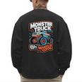 Monster Truck Dad Wheelie Cool Like Normal Dad Men's Sweatshirt Back Print
