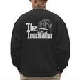 Monster Truck Jam Truckfather Dad Father UTE Pickup Men's Sweatshirt Back Print