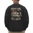 Mountains Aren't They'Re Hill Areas Dad Joke Word Pun Men's Sweatshirt Back Print
