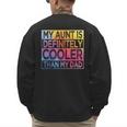 Nephew Niece My Aunt Is Cooler Than My Dad Men's Sweatshirt Back Print