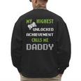 Nerdy Father Day Gamer Dad Daddy Men Love Video Gaming Men's Sweatshirt Back Print