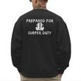 New Dad Prepared For Diaper Duty Saying Quote Men's Sweatshirt Back Print