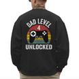 New Dad Shirt Dad Level 4 Unlocked For 4 Kids Gaming Men's Sweatshirt Back Print