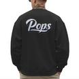 New Grandpa For Dad Called Pops Men's Sweatshirt Back Print