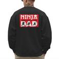 Ninja Dad Matching Family Ninja Warrior Men's Sweatshirt Back Print