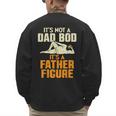Not Dad BOD Its A Father Figure Fathers Day Daddy Papa Men's Sweatshirt Back Print