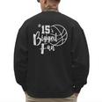 Number 15's Biggest Fan Shirt Basketball Player Mom Dad Men's Sweatshirt Back Print