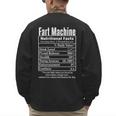 Nutrion Facts Fart Machine Dad Jokes Farting Humor Men's Sweatshirt Back Print