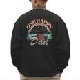 One Happy Dad First Birthday Camping Matching Family Party Men's Sweatshirt Back Print