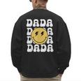 One Happy Family Birthday Matching Apparel Dada One Happy Dude Birthday Theme Family Matching Adult Child Short Sleeve Crew Neck Classic Fit Polyester 50 Cotton 50 Men's Sweatshirt Back Print