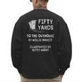 Outhouse Dad Guy Pun Humor Redneck Potty Joke Gag Men's Sweatshirt Back Print