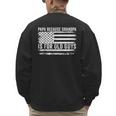 Papa Because Grandpa Is For Old Guys Dad Father Saying Men's Sweatshirt Back Print