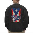 Papi Puerto Rican Dad Puerto Rico Pride Boricua Father's Day Men's Sweatshirt Back Print