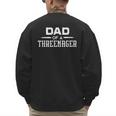 Parenting Dad Of A Threenager Men's Sweatshirt Back Print