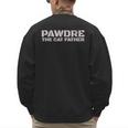 PAWDRE The Cat Father Cat Dad Feline Fathers Cat Men's Sweatshirt Back Print