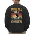 Pinball Dad Like Regular Dad But Cooler Father's Day Men's Sweatshirt Back Print