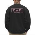 Pink Dad Est 2026 Logo Father 2026 Loading New Dad 2026 Men's Sweatshirt Back Print