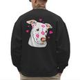 Pitbull Love Pitbull Moms Dads Men's Sweatshirt Back Print