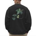 Plant Dad Plant Mom Grow Monstera Adansonii Urban Gardener Men's Sweatshirt Back Print Plant Dad Plant Mom Grow Monstera Adansonii Urban Gardener Men's Sweatshirt Back Print
