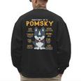 Pomsky Anatomy Dog Mom Dad Men's Sweatshirt Back Print